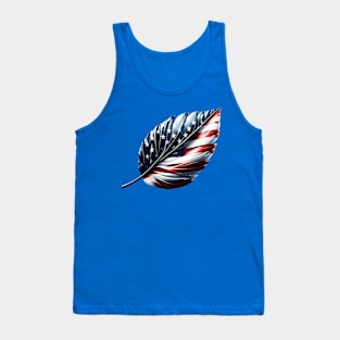 USA Flag Leaf Tank Top